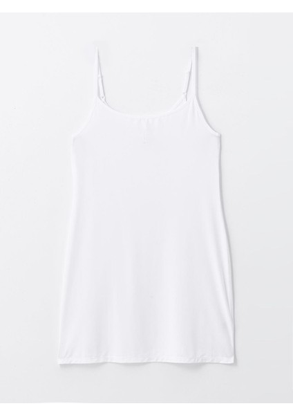 Kadın U Yaka Askılı Düz Jüpon indirimleri