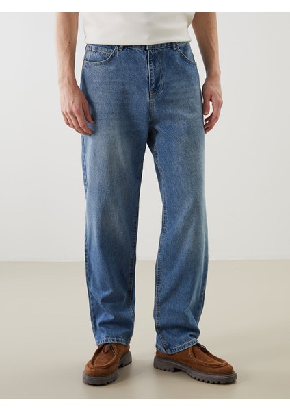 Yeni Sezon Loose Fit Erkek Jean Pantolon - S5PA45Z8 fiyatları