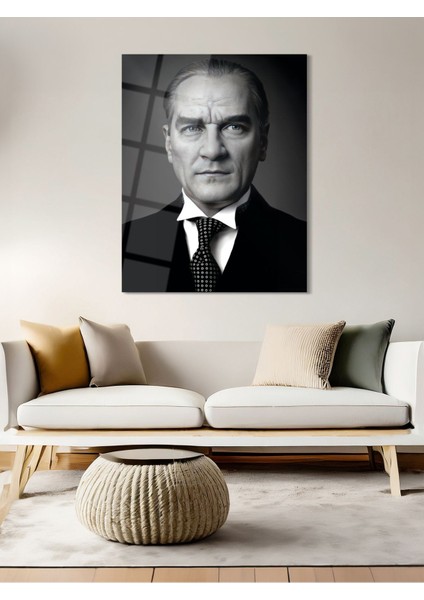 Atatürk Cam Tablo - Cam Tablolar - Atatürk Tablo - Atatürk Portresi - Atatürk Tablosu - ATA087