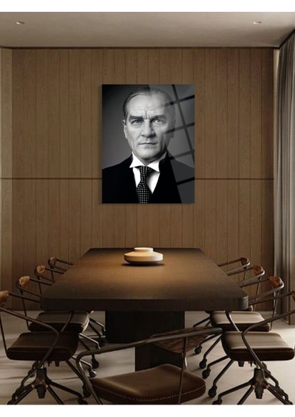 Atatürk Cam Tablo - Cam Tablolar - Atatürk Tablo - Atatürk Portresi - Atatürk Tablosu - ATA087
