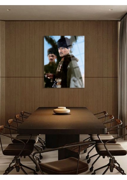 Atatürk Cam Tablo - Cam Tablolar - Atatürk Tablo - Atatürk Portresi - Atatürk Tablosu - ATA051