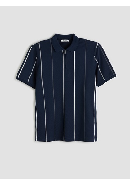 Yeni Sezon Polo Yaka Kisa Kollu Cizgili Pike Erkek Tisort - S59335Z8 indirimleri