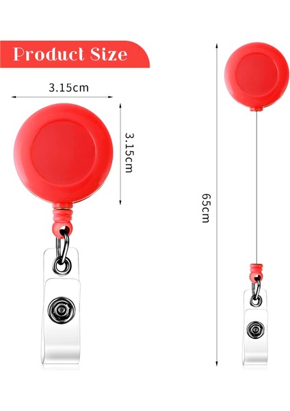 Yaka Kartı Yoyosu Uzayabilen Kancalı Yoyo Aparatı - Kırmızı fırsatları