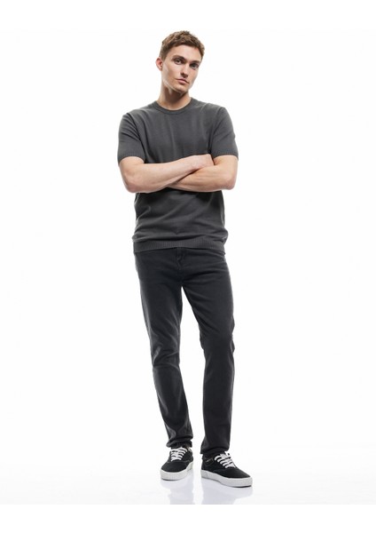 Yeni Sezon Normal Paça Pamuklu Cep Detaylı Slim Fit Jean Pantolon - Brad Jean