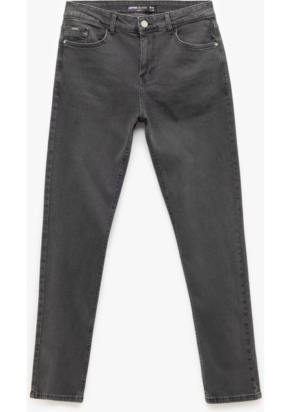 Yeni Sezon Normal Paça Pamuklu Cep Detaylı Slim Fit Jean Pantolon - Brad Jean