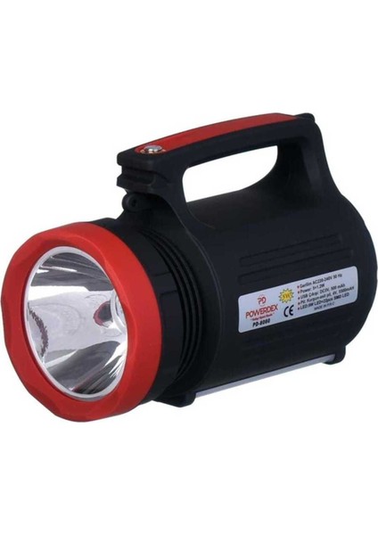 PD-8080 Uzun Aramalı Ledli Şarjlı El Feneri 5W