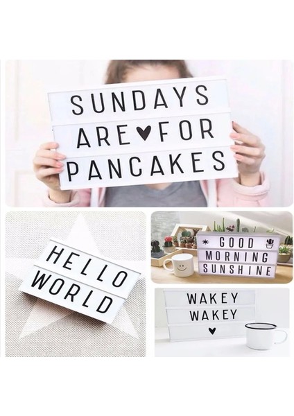 A4 LED Işıklı Yazı Panosu Lightbox