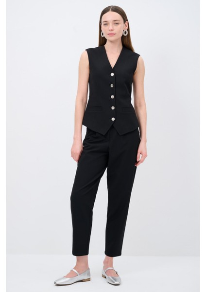 Gabardin Yelek Siyah 179L9404000 modelleri