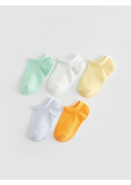 Baby Mavi Basic Erkek Bebek Patik Çorap 5'li