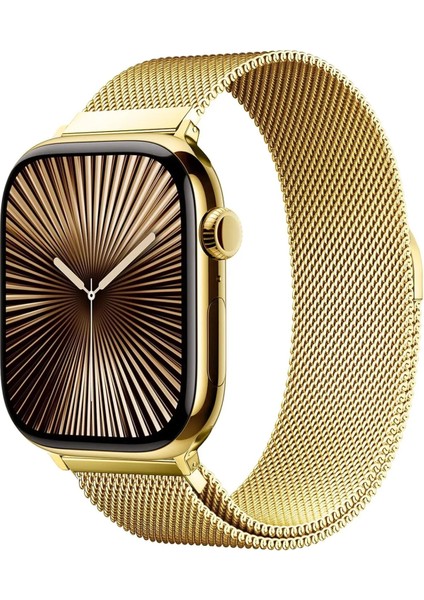 Apple Watch 10 42MM 6 7 8 9 10 Se Uyumlu 38 40 41MM Milano Metal Hasır Mıknatıslı Kordon Paslanmaz Çelik fiyatları