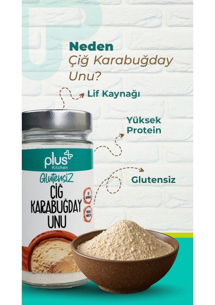 Glutensiz Çiğ Karabuğday Unu 300 Gr fiyatları
