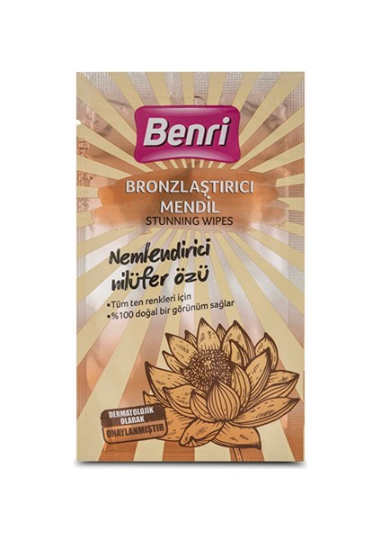 Bronzlaştırıcı Mendil – Pratik Uygulama ile Doğal ve Eşit Bronzluk, Tek Kullanımlık