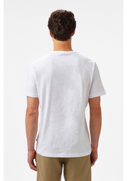 Erkek Regular Fit T-Shirt - Beyaz fiyatları