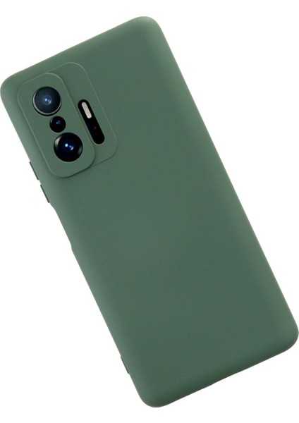 Xiaomi Mi 11T Pro Kılıf Nano Içi Kadife Silikon - Koyu Yeşil Bstmy fiyatları