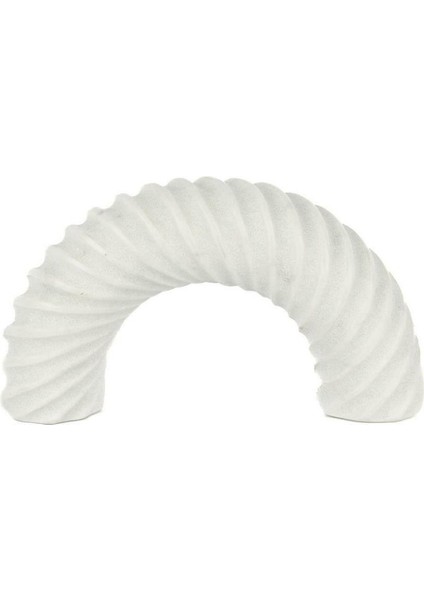 Spiry Beyaz Mermer Dekoratif Obje 20X11CM