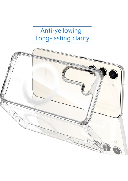 Samsung Galaxy S21 Fe Uyumlu Kamera Korumalı Magsafe Wireless Şarj Özellikli Şeffaf Silikon Kılıf indirimleri