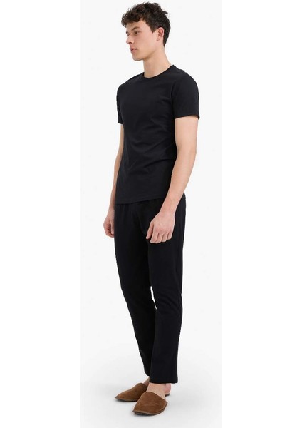 Yeni Sezon Regular Fit Basic Düz Cepli Pijama Altı fırsatları