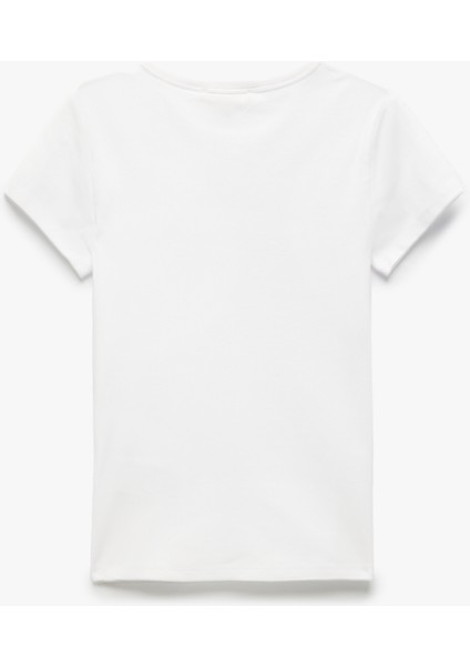 Yeni Sezon Slim Fit Pamuklu Kısa Kollu Bisiklet Yaka Kadın Basic Tişört fiyatları