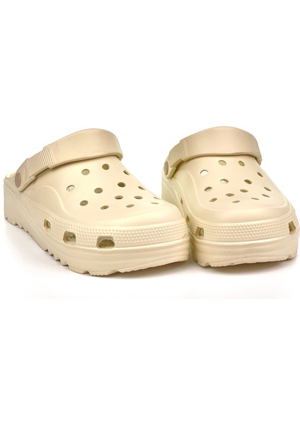 Erkek Bej Ortopedik Rahat Günlük Plaj Sandalet