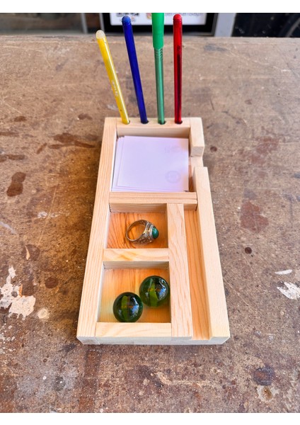 Ahşap Masaüstü Düzenleyici 1. Sınıf Sarı Çam modelleri