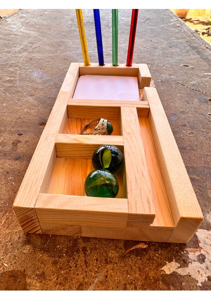 Ahşap Masaüstü Düzenleyici 1. Sınıf Sarı Çam