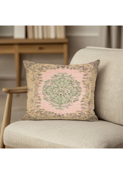 Canlı Boho Desenli Yastık Kılıfı Kare