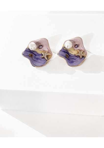 Taşlı Deniz Yıldızı ve Inci Detaylı Mineli Küpe fırsatları