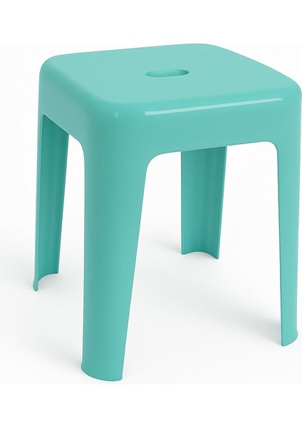 Tabure Sağlam Plastik Kırılmaya Dayanıklı Bahçe, Balkon ,banyo Su Yeşili