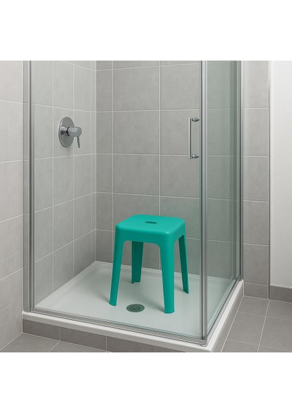 Tabure Sağlam Plastik Kırılmaya Dayanıklı Bahçe, Balkon ,banyo Su Yeşili indirimleri