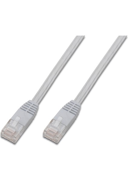 Yassı Patch Kablo, Utp, Cat. 5e, 5 Metre, Awg 30/7, Beyaz Renk, RAL9003