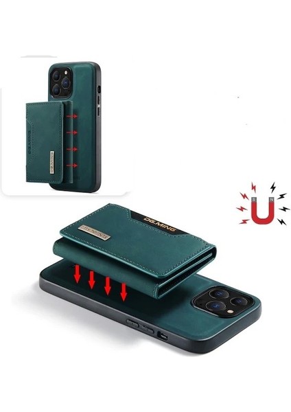 iPhone 13PRO Dg Mıng 2 Parça Ayrılabilir Güçlü Manyetik Cüzdanlı Kılıf fırsatları