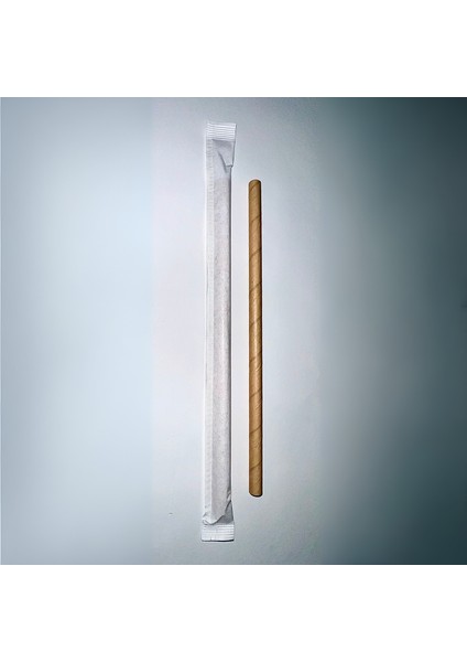 Sargılı Kraft Kağıt Pipet - 100'lü