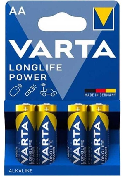 Longlife Power Alkalin Kalem Pil 4lü Varta