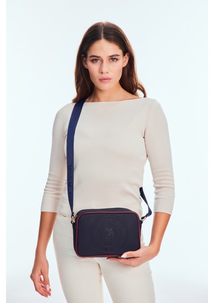 Lacıvert-Bordo U.s. Polo Assn. Kadın Postacı Çantası US25670