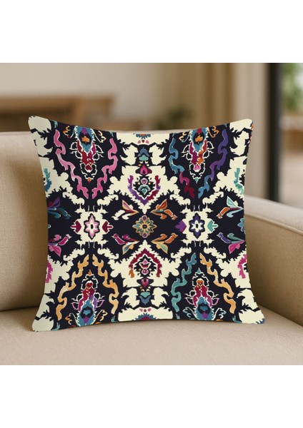 Etnik Desenli Pamuklu Kırlent Kılıfı fiyatları