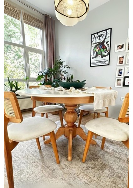 Lindon Baba Ayak Yuvarlak Açılır Masa 90X90 fiyatları