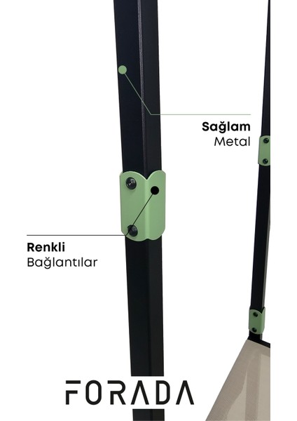 Köşe Rafı Askılıklı Siyah - Yeşil