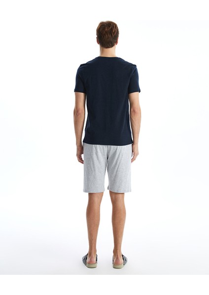 Yeni Sezon Standart Kalip Erkek Sortlu Pijama Takimi - S5EF91Z8
