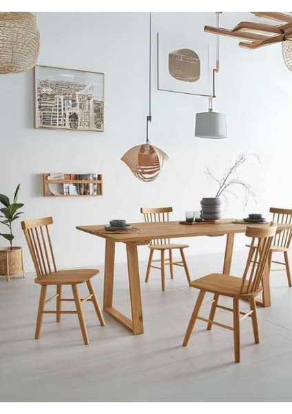 Nepal Ahşap Mutfak Masası 100X200