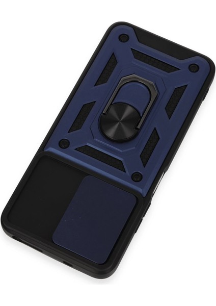 Xiaomi Redmi Note 12S Kılıf Pars Lens Yüzüklü Silikon - Lacivert Bstmy