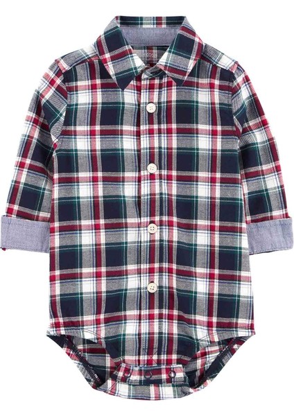 Oshkosh Erkek Bebek Gömlek Body