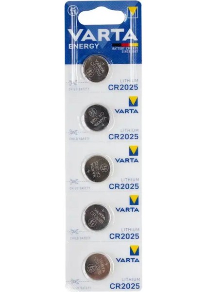 CR2025 3V Lityum Düğme Pil 5'li Paket