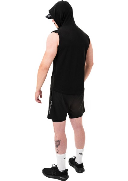 Icon Kapüşonlu Kolsuz T-Shirt Siyah fırsatları
