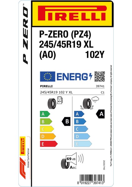 245/45 R19 102Y Xl Ao P Zero Oto Yaz Lastigi (Üretim Yılı:2025) fiyatları