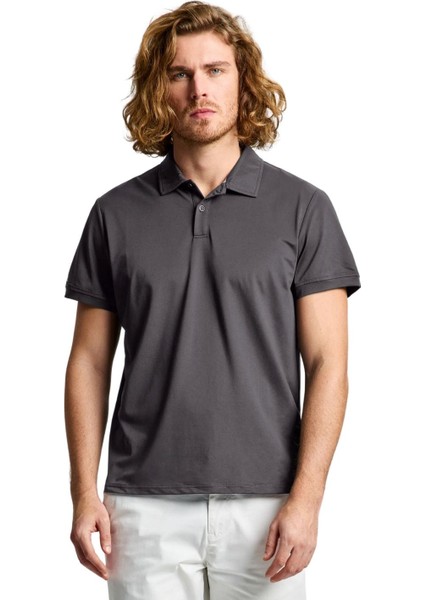 Tech Pique Polo Erkek Kırmızı Tişört