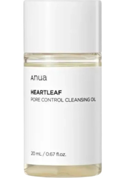 Heartleaf Pore Control Cleansing Oil 20ML - Gözenek Arındırıcı Yağ Bazlı Vegan Temizleyici