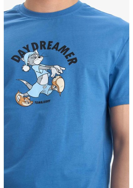 Yeni Sezon Tom & Jerry Pijama Takımı Kısa Kollu Üst Uzun Alt