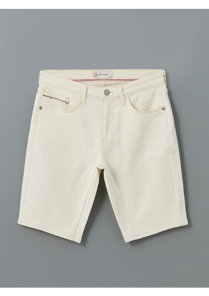 Yeni Sezon Slim Fit Erkek Jean Sort - S5JS93Z8