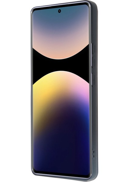 Xiaomi Redmi Note 14 Pro 4g Kılıf Sara Kartvizitli Deri Kılıf - Koyu Yeşil Bstmy