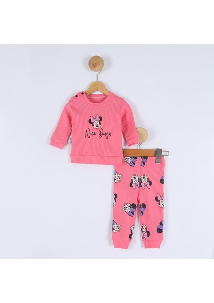 Kız Çocuk 9-24 Ay Minnie Mouse Bisiklet Yaka Kız Takım fiyatları